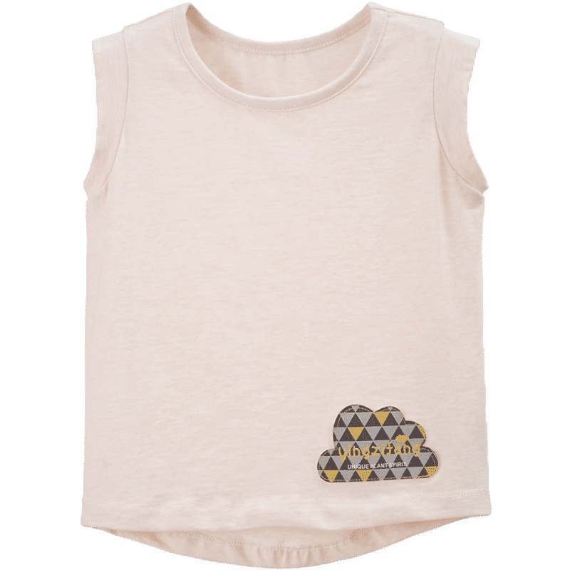 男女童宝宝夏季背心t恤上衣儿童圆领