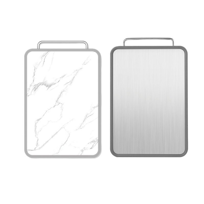双枪304不锈钢PP双面菜板加厚案板抗菌防霉家用厨房切菜板塑料双面砧板大理石DZ74003