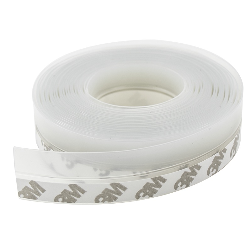 海斯迪克 HK-518 自粘型密封条 隔音防水胶条 门缝门底防风条门窗窗户保温保暖玻璃门封条 透明45mm5米/2卷