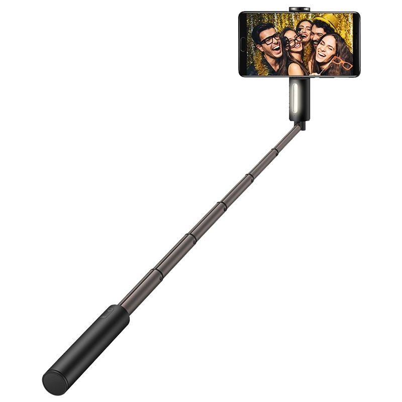 华为(HUAWEI)补光灯自拍杆 CF33 白色 无线蓝牙连接自拍神器补光器 安卓 苹果手机通用自拍杆