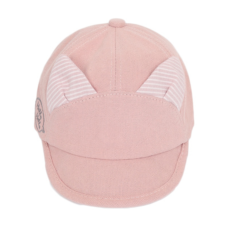 milky friends春夏宝宝猫耳朵棒球帽男女童翻边鸭舌帽婴幼儿棒球帽子