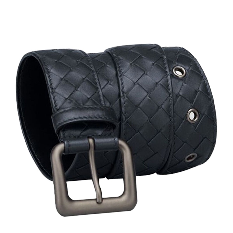 [优品]Bottega Veneta 宝缇嘉 宝缇嘉男士牛皮编织针扣腰带 271932-V4650-4013 深蓝100