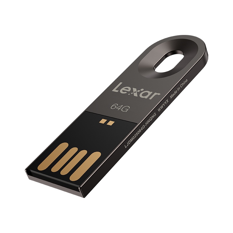 雷克沙(Lexar)U盘64G M25 学生商务车载音乐优盘64G 钥匙圈设计 企业礼品定制
