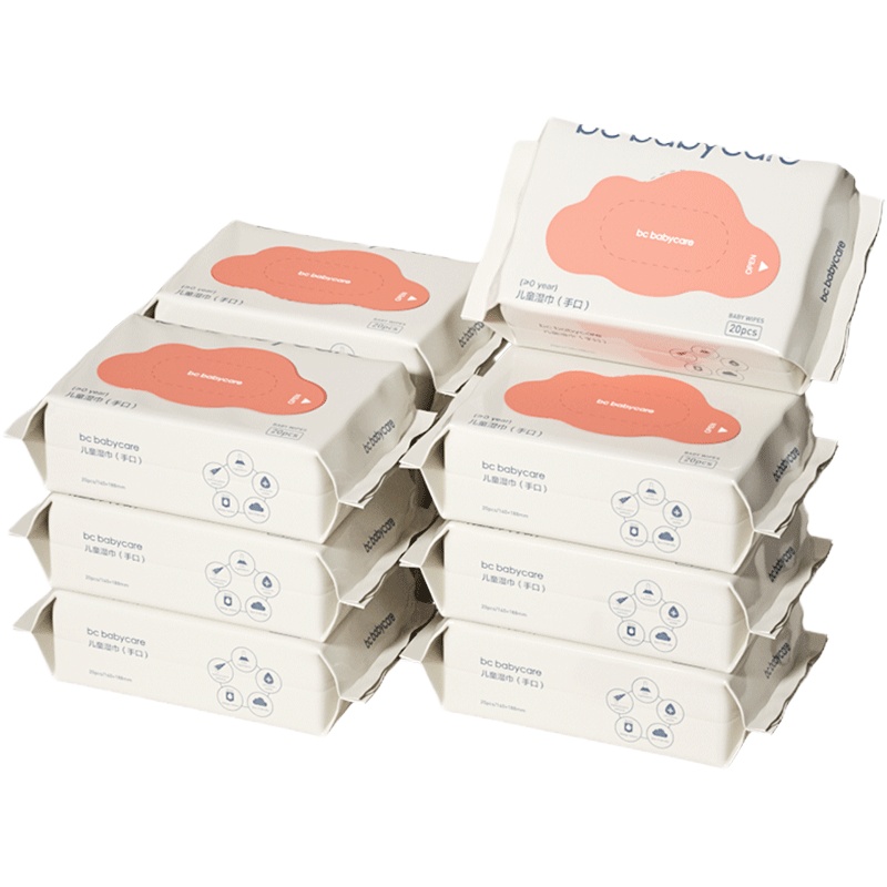 babycare婴儿湿巾湿纸巾成人可用湿巾 20抽*10包
