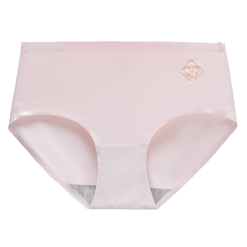 植彩冰丝无痕透气中腰性感女内裤三角内裤女3条 HY1336