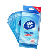 维达(Vinda)湿巾湿纸巾杀菌卫生10包100片便携式单片包装无香