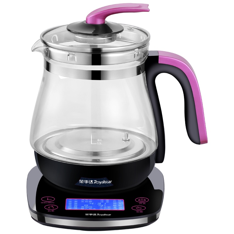 荣事达(Royalstar)养生壶1.8L YSH8028触控式容量液晶显示电热水壶药壶养生煲煎药壶高硼硅玻璃