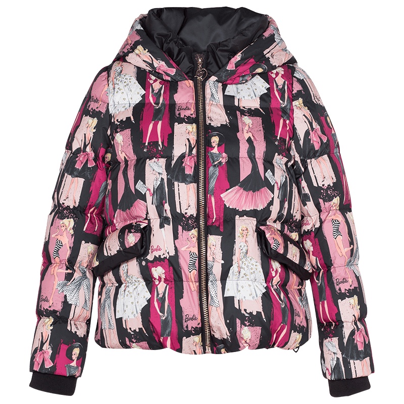 ERAL/艾莱依芭比冬装长袖羽绒服修身短款加厚12043-EDAD