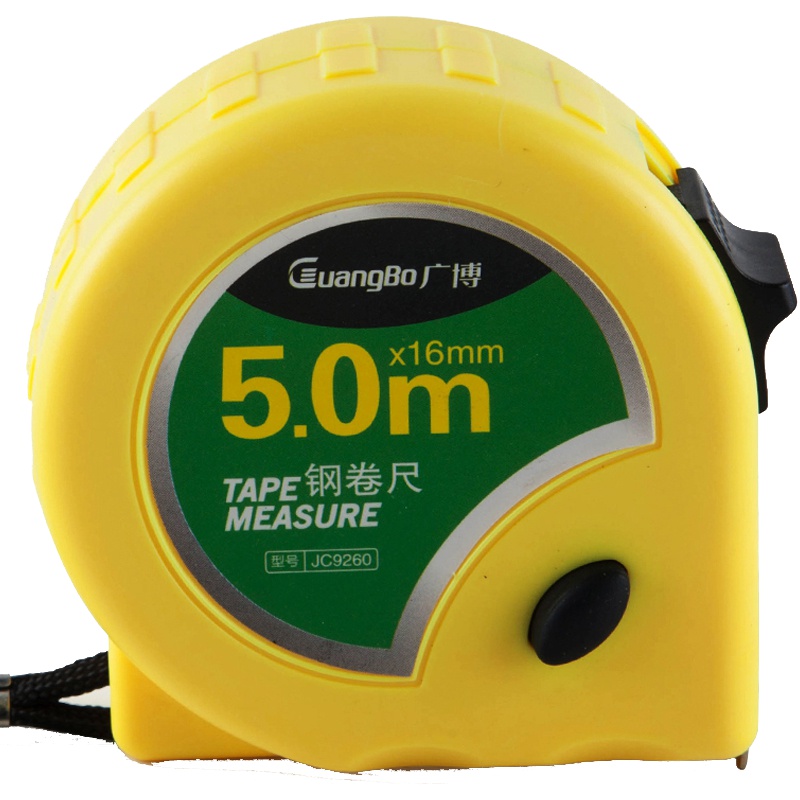 广博(GuangBo)JC9260 5m钢卷尺 测量尺 卷尺 尺子 拉尺 钢尺 木工卷尺 鲁班尺 测量工具