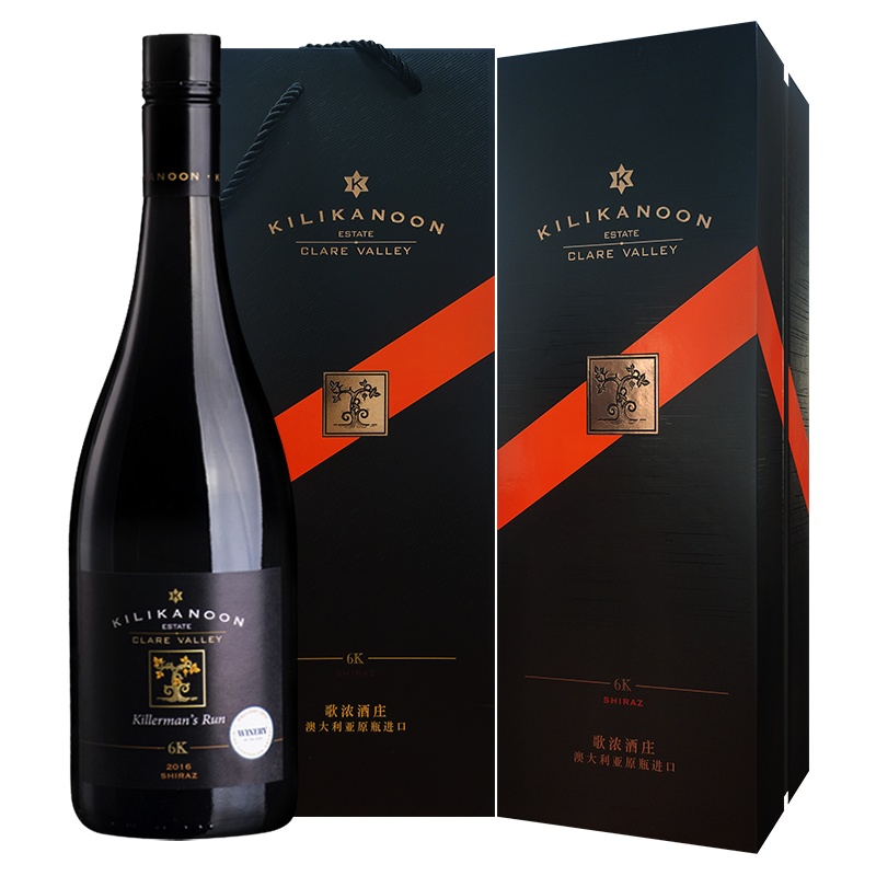张裕先锋澳大利亚名庄红酒 歌浓酒庄6k设拉子干红葡萄酒 南澳克莱尔谷产区原瓶进口酒 单支装750ml CHANGYU