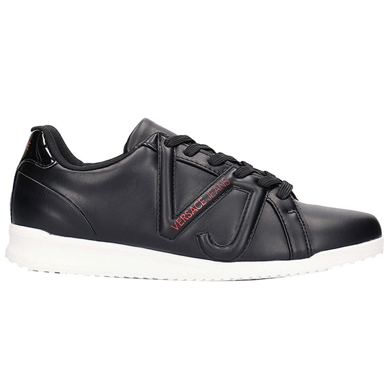 Versace/范思哲VJ男士系带休闲运动鞋板鞋百搭小黑鞋【官方验货】