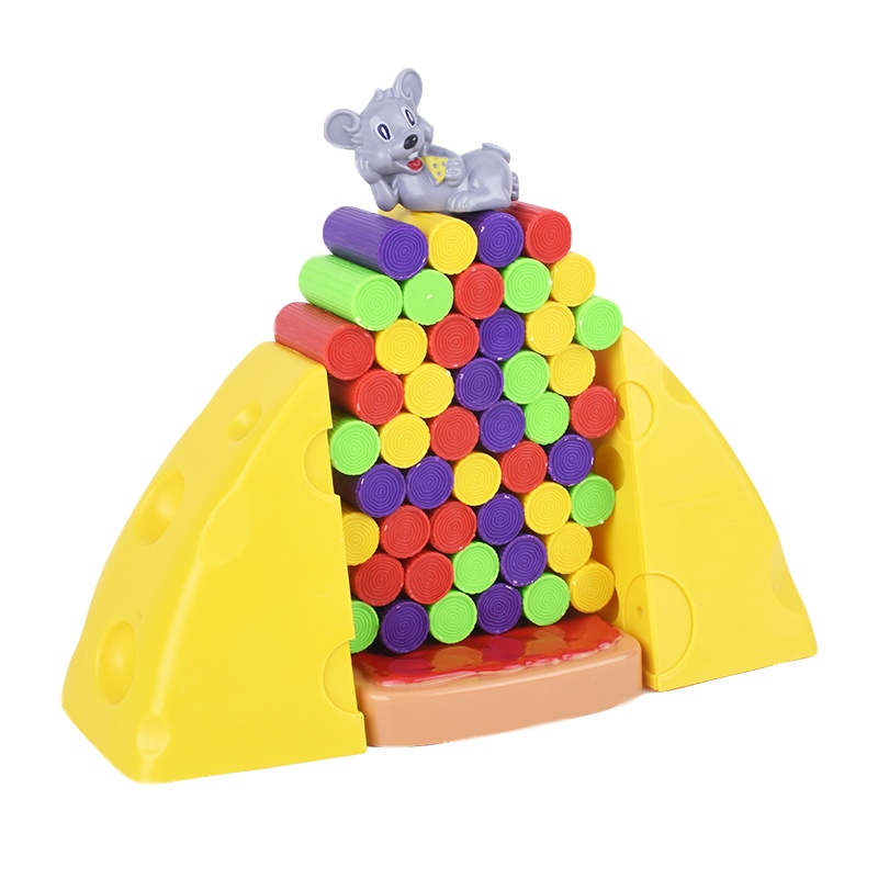 弹玩之地 老鼠偷拿 奶酪大作战CH2139 快乐拆墙大作战 儿童家庭聚会 互动亲子桌游玩具 3-10岁 男孩女孩玩具