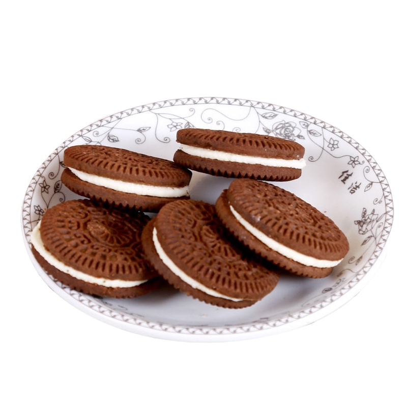 美味夹心饼干500g巧克力甜橙柠檬草莓味酥脆饼干网红休闲宿舍零食 巧克力草莓柠檬甜橙四口味混合3斤约72包