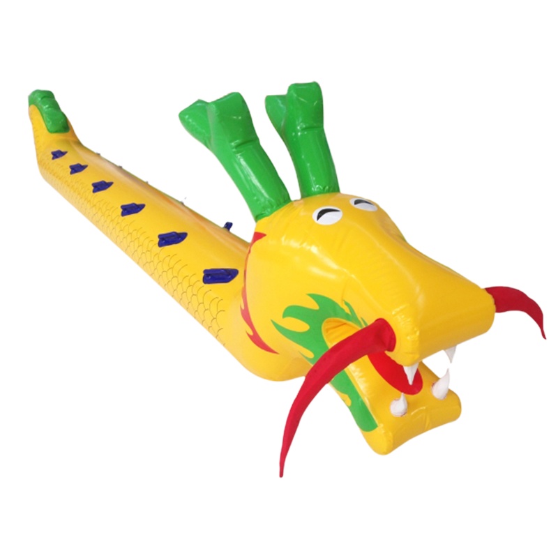 趣味运动会道具充气旱地龙舟成人8人座（颜色随机）