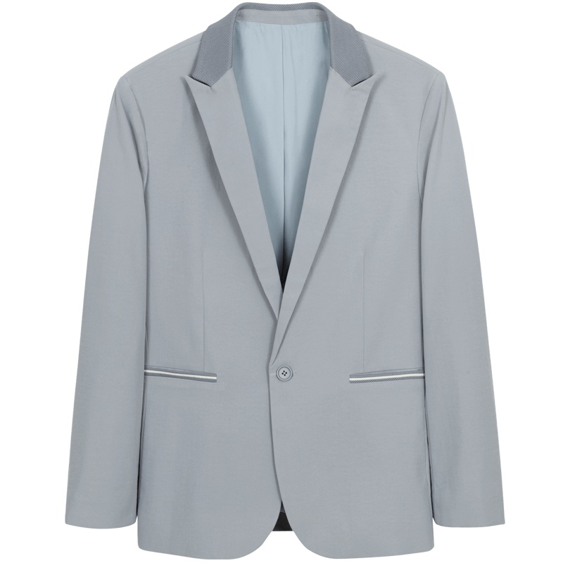 千纸鹤男装西服2020春季新款青年时尚休闲平驳领西装外套男35226