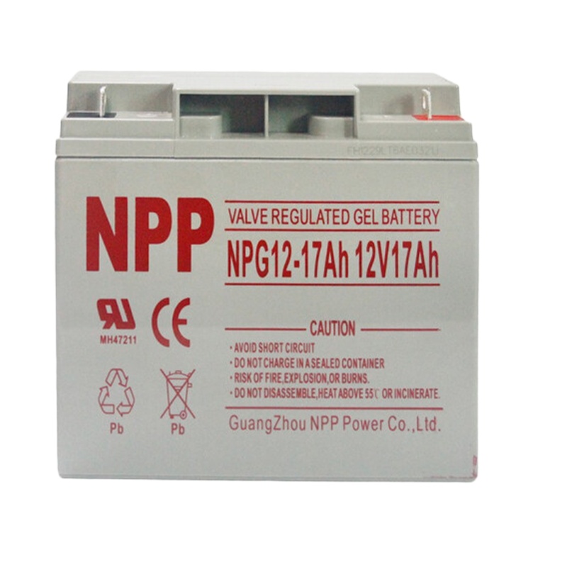 汤浅(YUASA) 耐普NPP蓄电池NPG12-17AH 12V17AG 太阳能免维护蓄电池