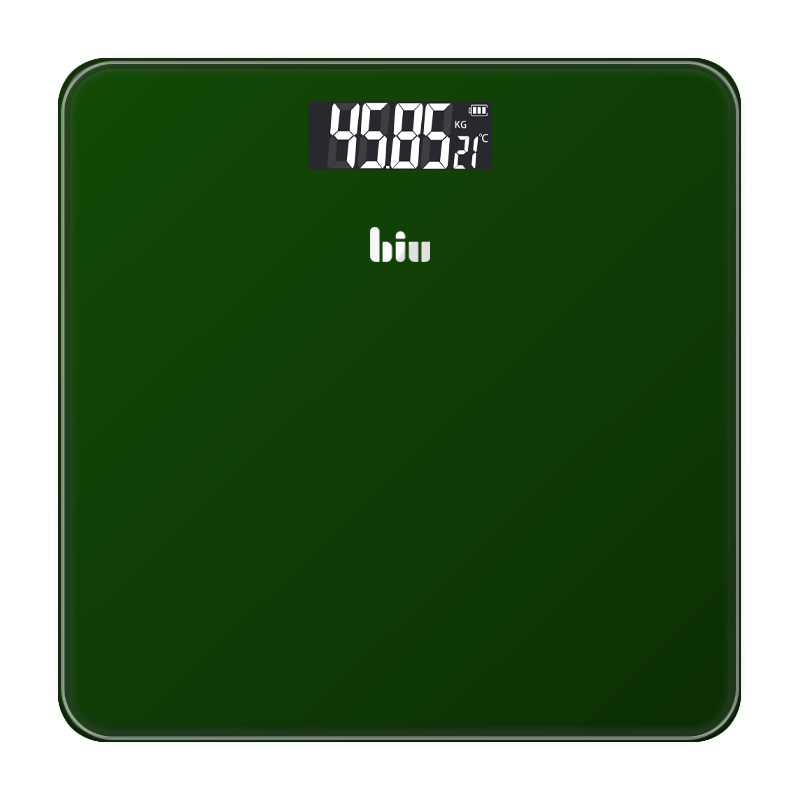 苏宁小Biu体重秤(橄榄绿)家用智能电子称精准成人健康称迷你秤男女减肥秤