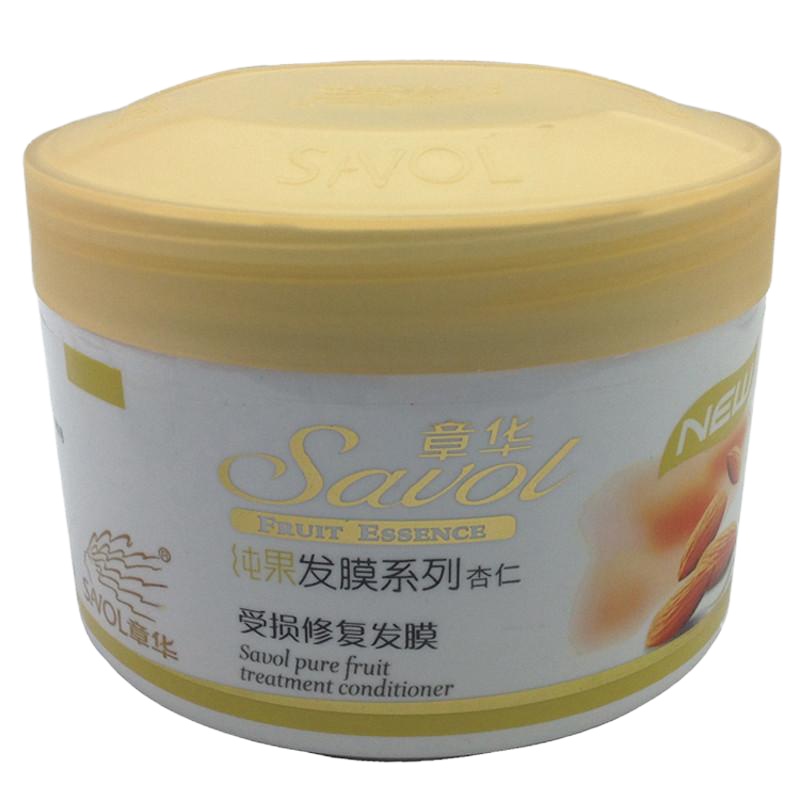 章华 纯果发膜系列杏仁受损修复 焗油膏 发膜 倒膜 护发素500ml受损发质改善毛躁