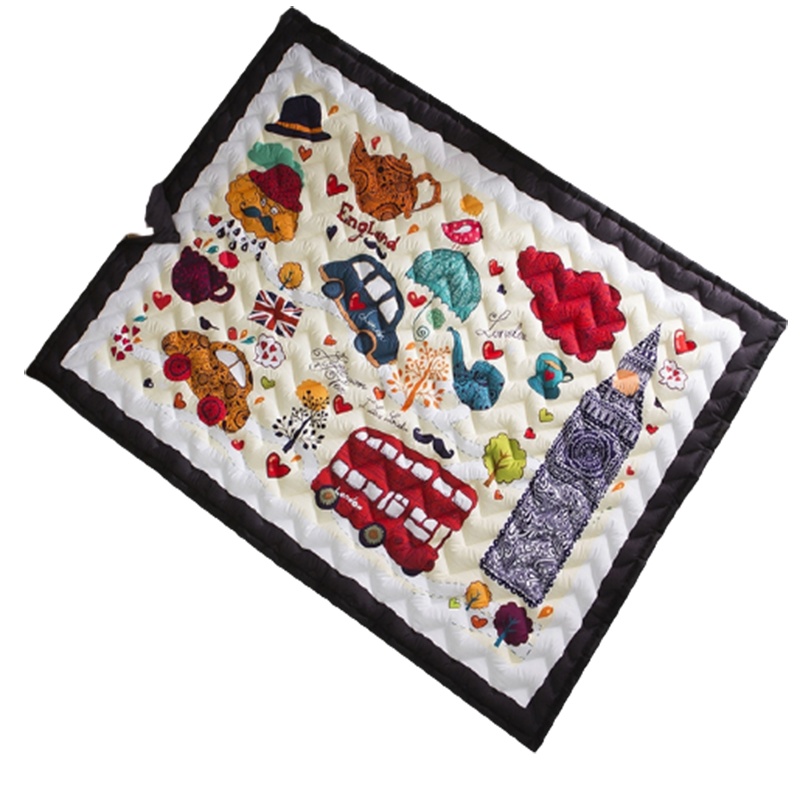 ins北欧风加厚爬行垫四季智扣婴儿爬爬垫宝宝游戏垫客厅地毯地垫