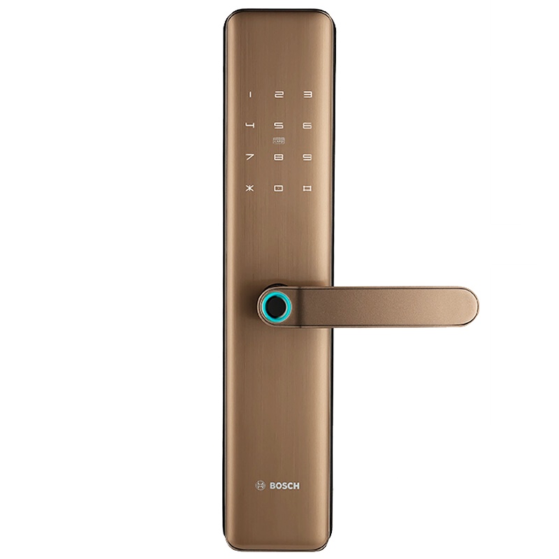 博世(BOSCH) 指纹锁智能锁智能门锁电子锁 智能家居家用防盗门密码磁卡锁 ID450J琥珀金