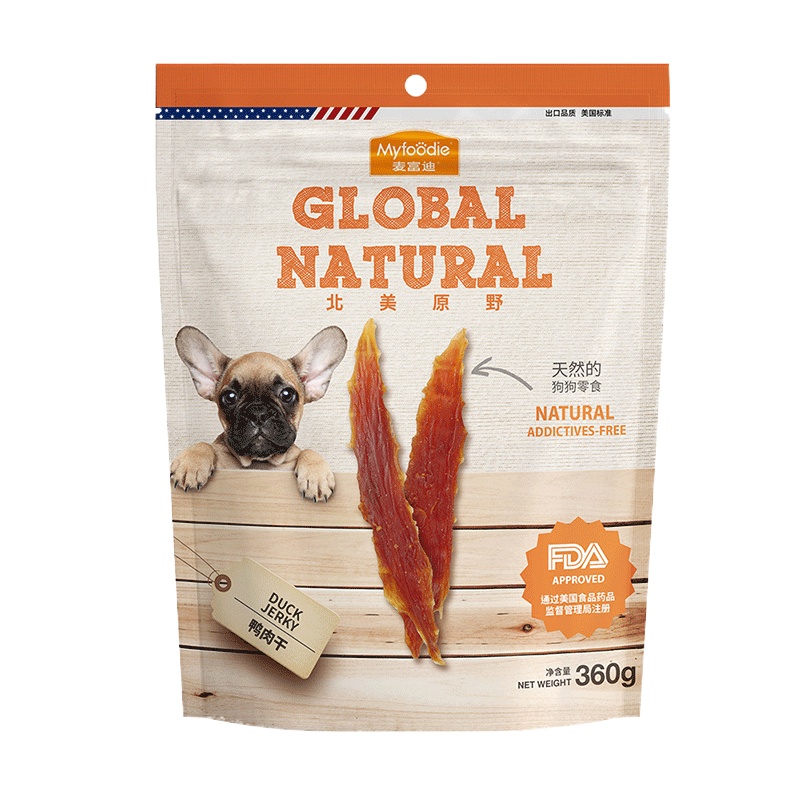 麦富迪宠物狗零食 鸭肉干鸭小胸360g 降火靓毛