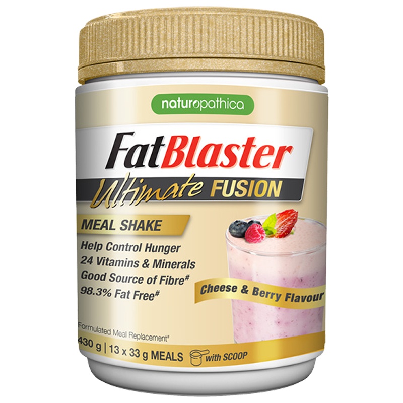 [金晨分享]FatBlaster 极塑代餐奶昔 芝士莓果味 减肥代餐粉 430克/罐 膳食营养补充剂