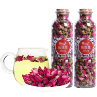买1送1 陌上花开玫瑰花茶 干玫瑰花 平阴玫瑰玫瑰花泡茶罐装