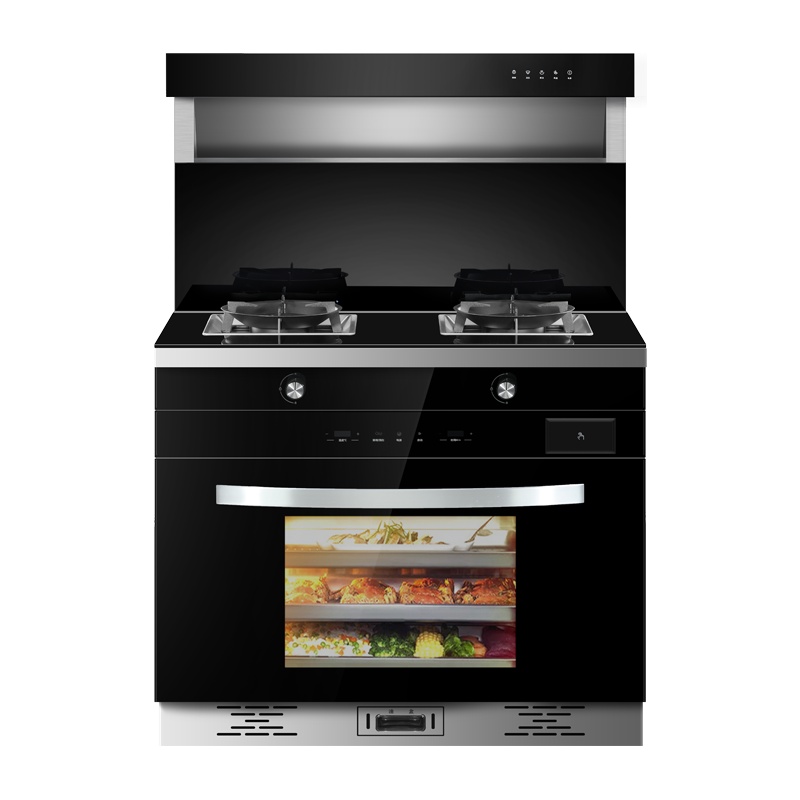 爱妻(AICHEN)集成灶 集成式一体灶 蒸箱烤箱 大吸力蒸烤一体灶 自动清洗家用环保灶侧吸下排式