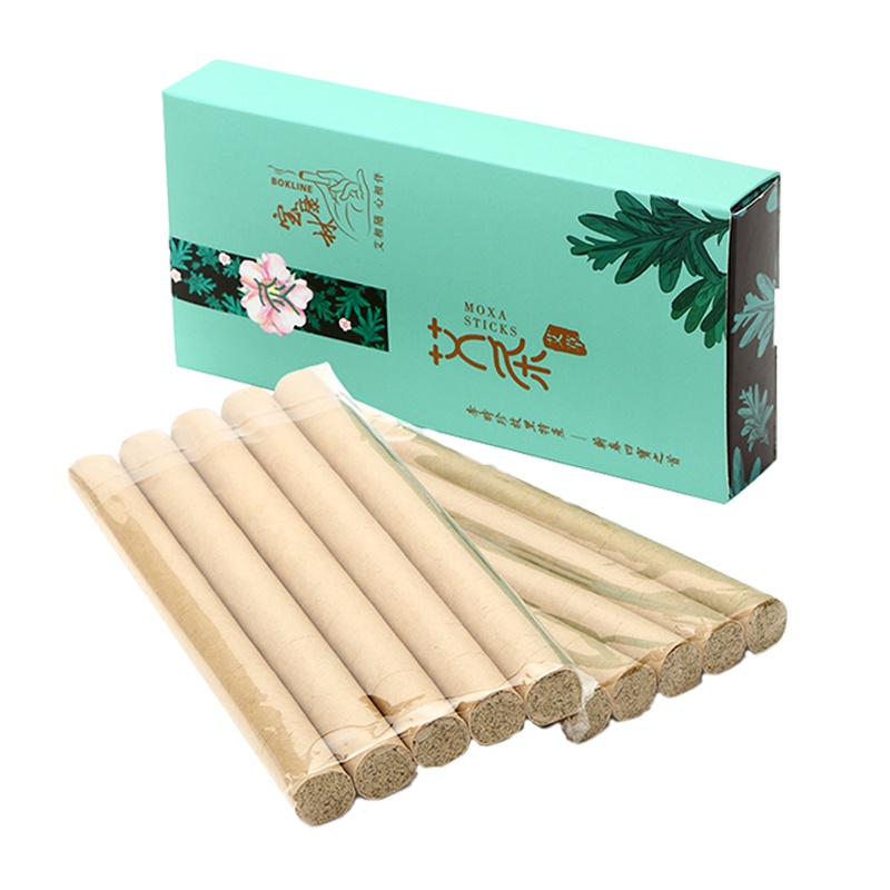 宝康林 10支 艾灸条艾柱艾条艾灸棒艾草条雷火灸艾条棒艾叶艾绒柱(适用艾灸盒 随身灸 艾灸罐)