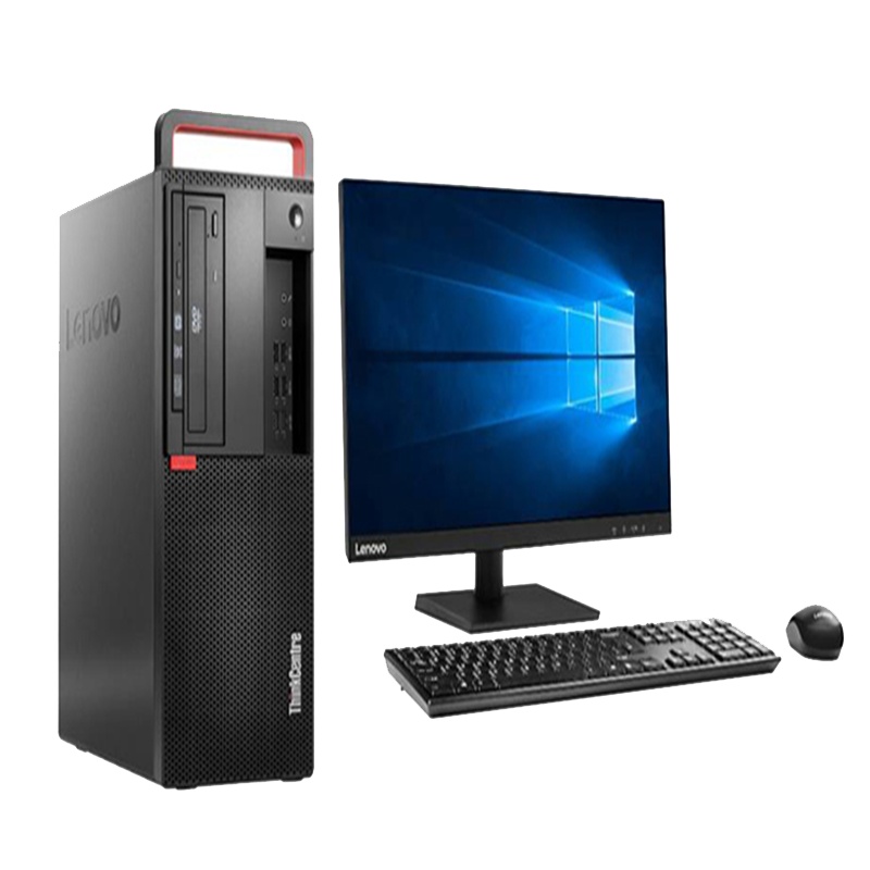 联想ThinkCentre M720t商用办公台式电脑 I5-9500/8G/1T+256G/DVDRW/2G独显/23寸液晶