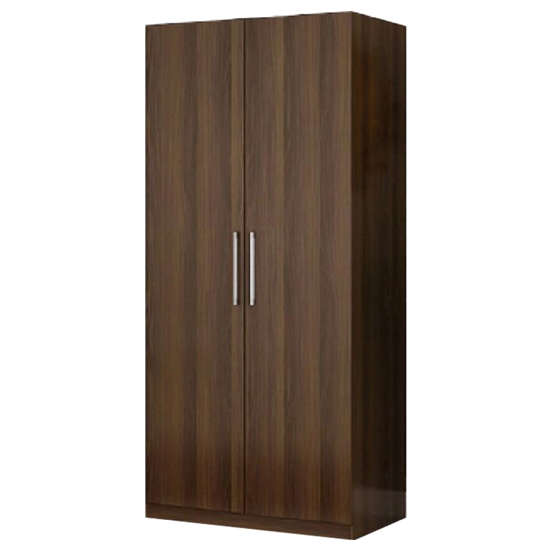 衡爵 衣柜 组装实木板式公寓宿舍家用柜 深胡桃色
