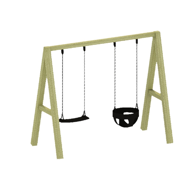 儿童户外秋千双杠组合