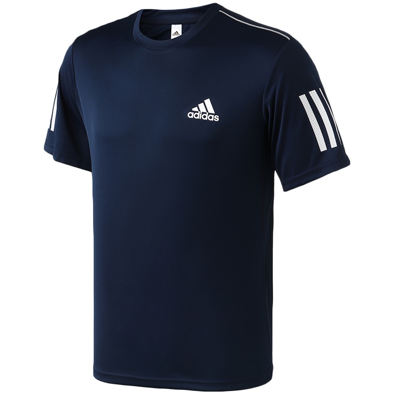 adidas男服短袖T恤网球climacool跑步健身运动服DU0859