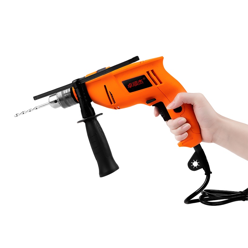 卓顺杰 500W家用冲击钻套装 家居机电维修工具箱组套 手电钻螺丝刀组套015