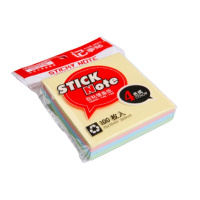 便利贴 报事贴/便条纸/便签纸/便签本 合宜系列办公用品 5本/包 新