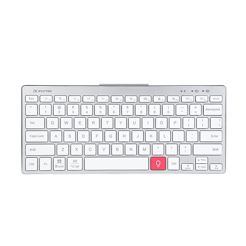 科大讯飞 智能 无线蓝牙键盘K310键盘 语音输入控制键盘 支持离线输入 多系统兼容 铝合金设计