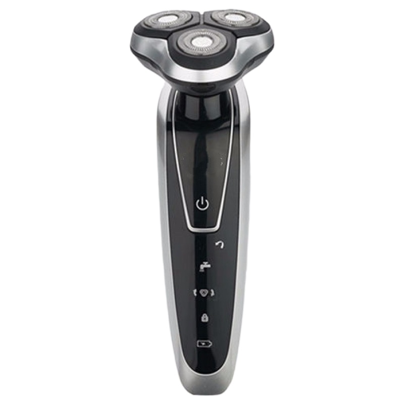 4D智能剃须刀电动刮胡刀旋转式大功率全身水洗多功能充电式胡须刀 银色升级版 标配