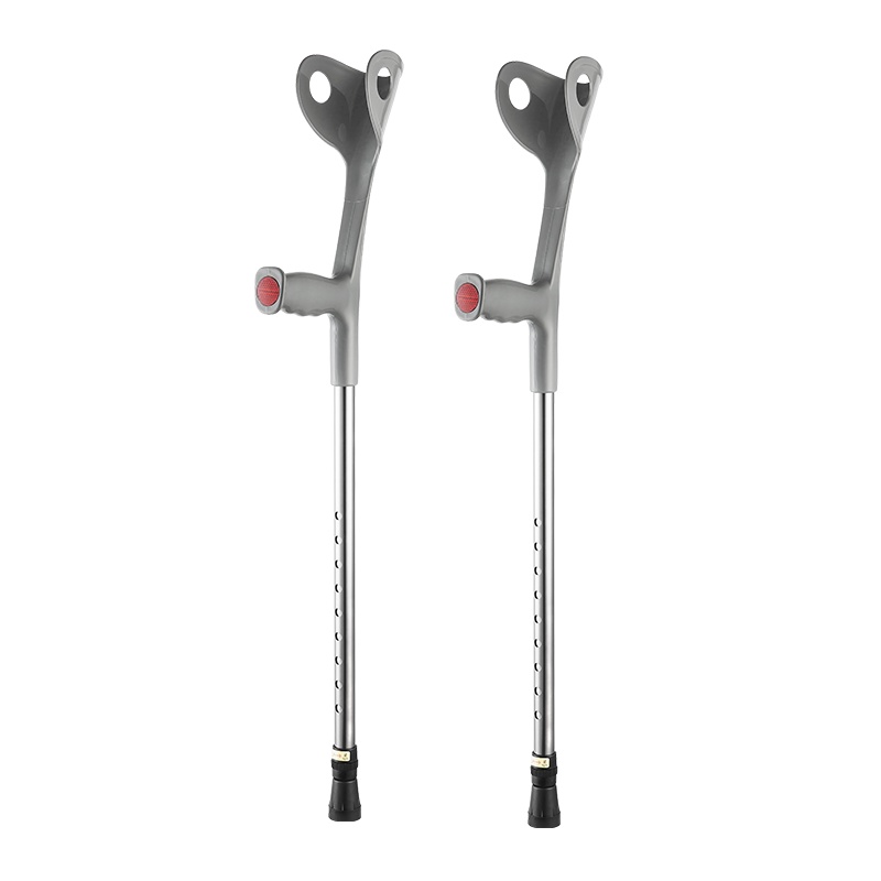 鱼跃助步器YU823 拐杖防滑老人腋下拐手杖高度可调可伸缩防滑残疾人轻便拐棍