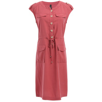 欧昵雪夏季气质立领显瘦收腰连衣裙女中长款短袖中裙子