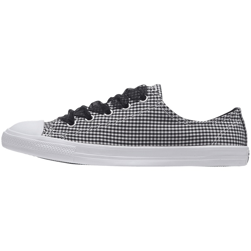 【自营】CONVERSE匡威女鞋帆布鞋Chuck Taylor低帮休闲鞋560832C 560833C黑色+白色