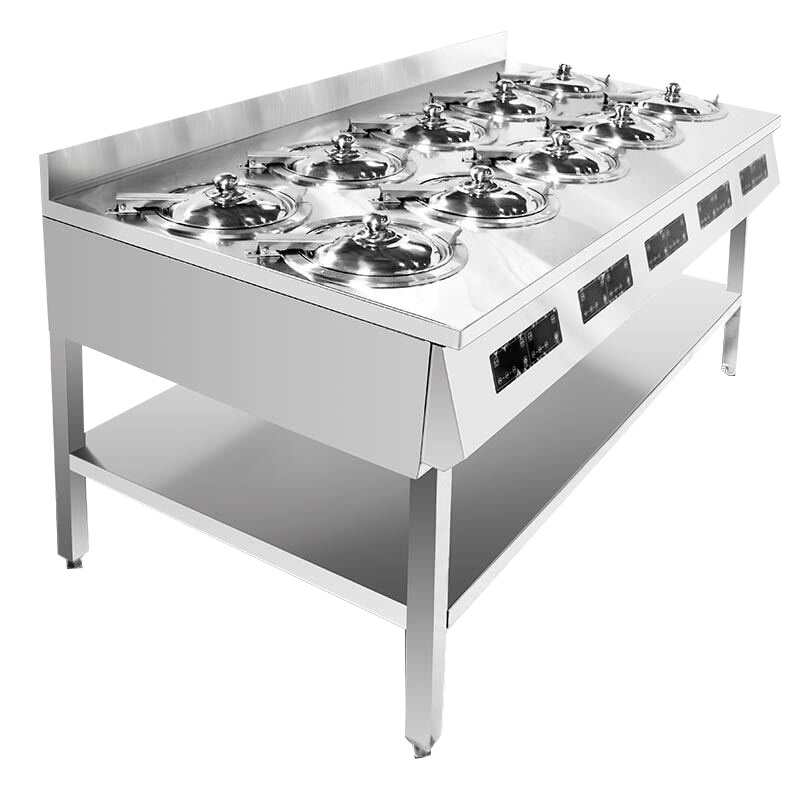 德玛仕 DEMASHI 煲仔饭机 商用电磁炉全自动智能商用四头六头八头煲仔饭机器数码电磁煲仔炉BZA10