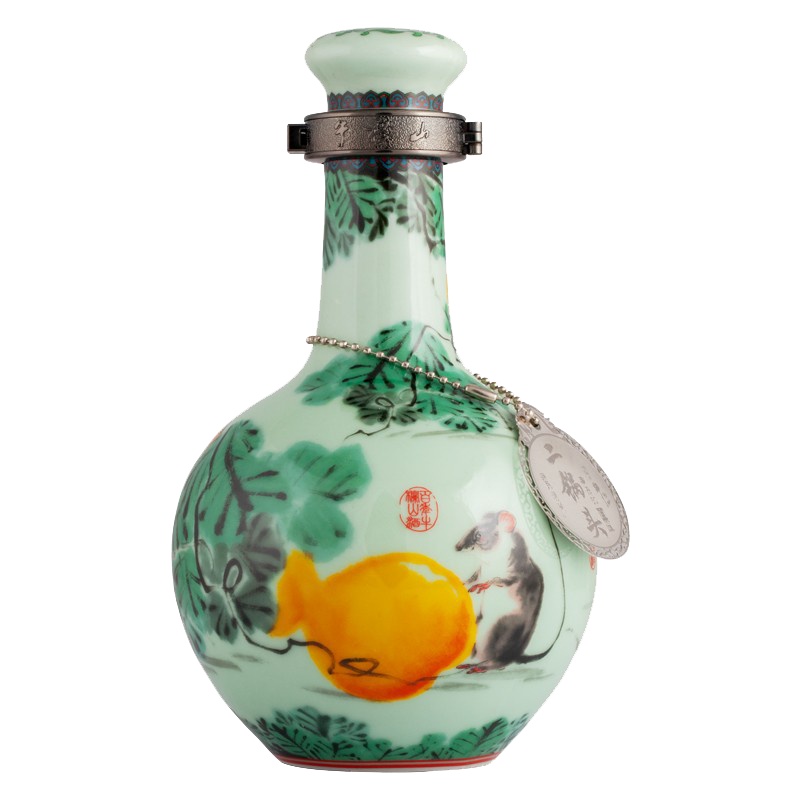 北京牛栏山二锅头53度白酒 青龙鼠年生肖款 珍品三十(30)1000ml*1瓶礼盒装 保真 假一赔十(两瓶送礼品袋)