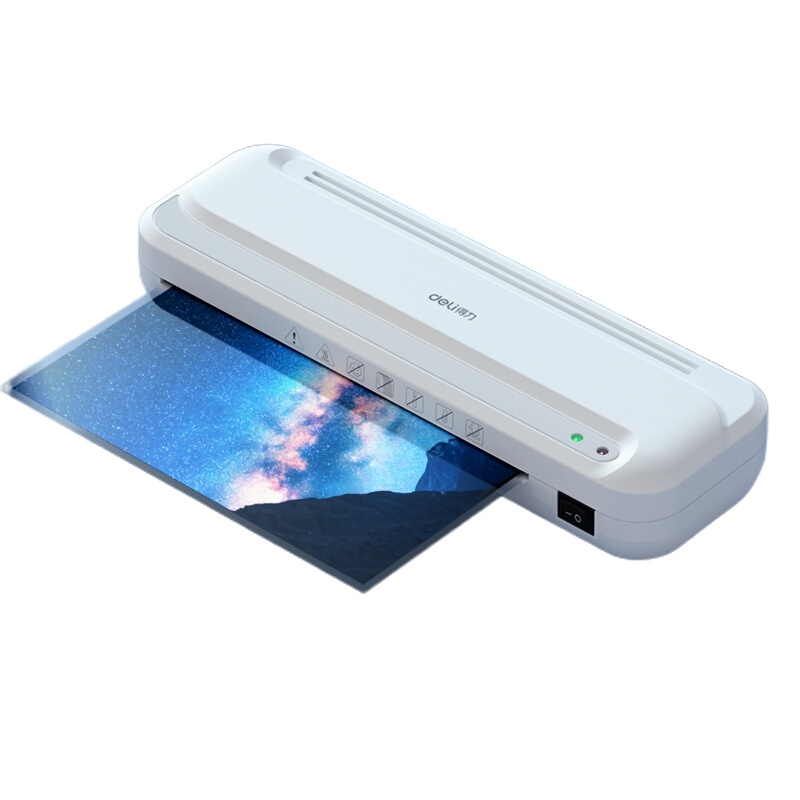 得力(deli)2132 A4热裱塑封机 菜单文件照片覆膜过塑机 白色