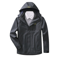 富贵鸟(FUGUINIAO)情侣款户外三合一两件套防泼水防风户外风衣