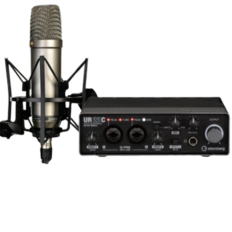 YAMAHA 雅马哈UR242USB22C音频接口专业录音外置声卡套装