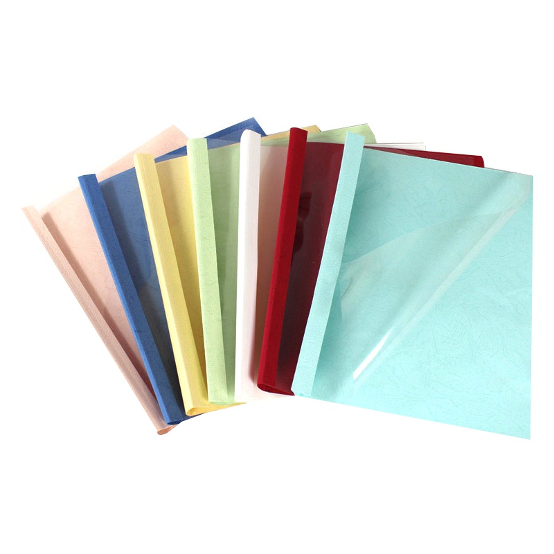 驰鹏(chipeng)A4 4mm米黄色热熔封套20册/ 热熔装订机透明装订封皮 a4文件塑料封面 胶装封套 塑封膜