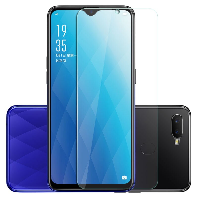 [买2送手机壳]轻万适用oppoa7钢化膜非全屏A7玻璃贴膜高清手机保护膜