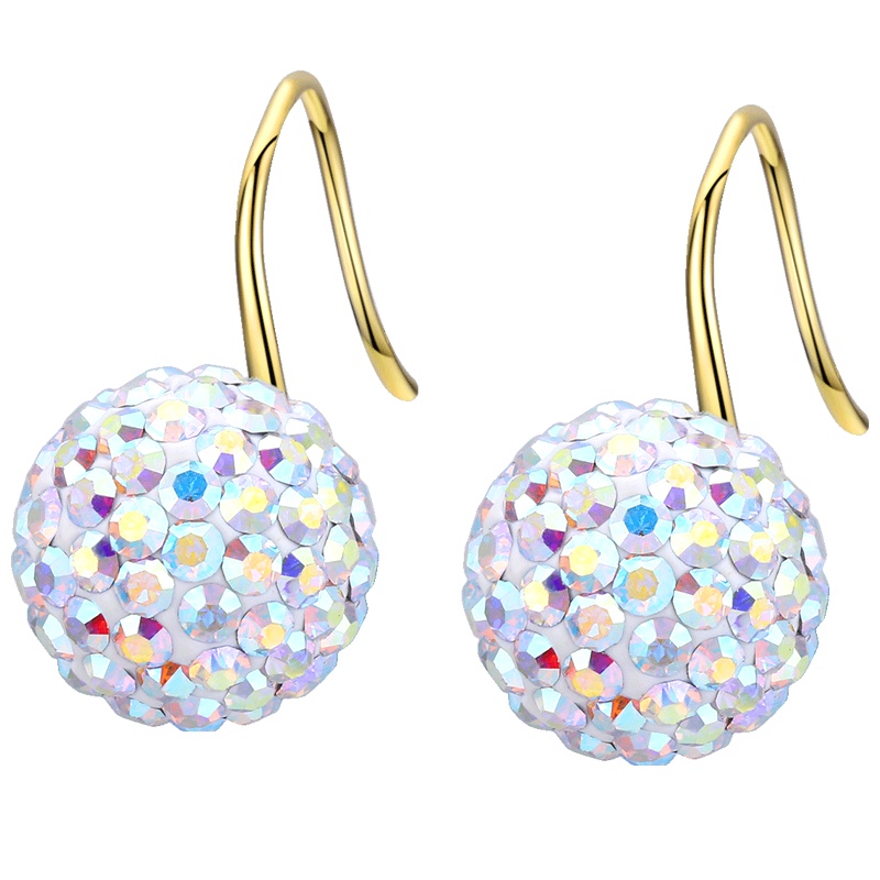 佰色传情纯银耳环女气质通勤耳饰高级感韩国挂式耳钉耳钩耳坠短款