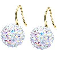 佰色传情纯银耳环女气质通勤耳饰高级感韩国挂式耳钉耳钩耳坠短款