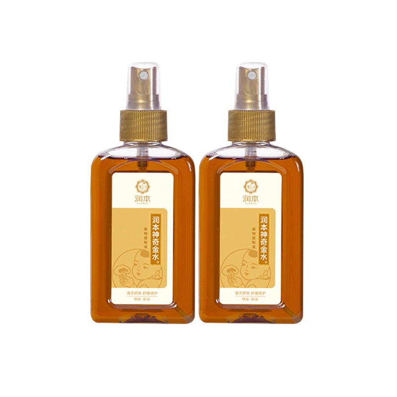 润本婴儿花露水宝宝儿童驱蚊祛痱止痒防蚊虫叮咬宝宝幼儿金水洗澡150ml